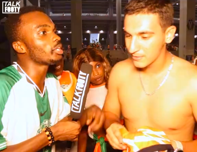SammyLegals having an interview with an Ivorian Fan