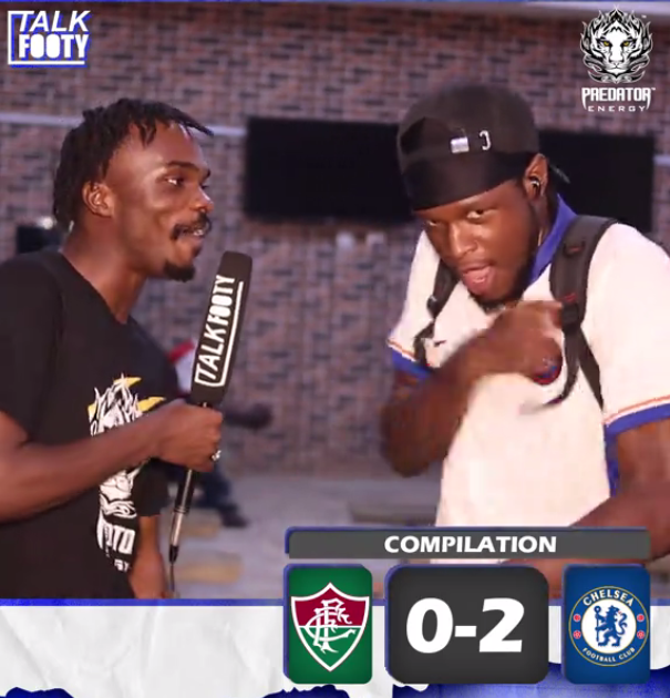 TalkFooty compilation of Fluminense vs Chelsea fan reactions after Chelsea's 2-0 win