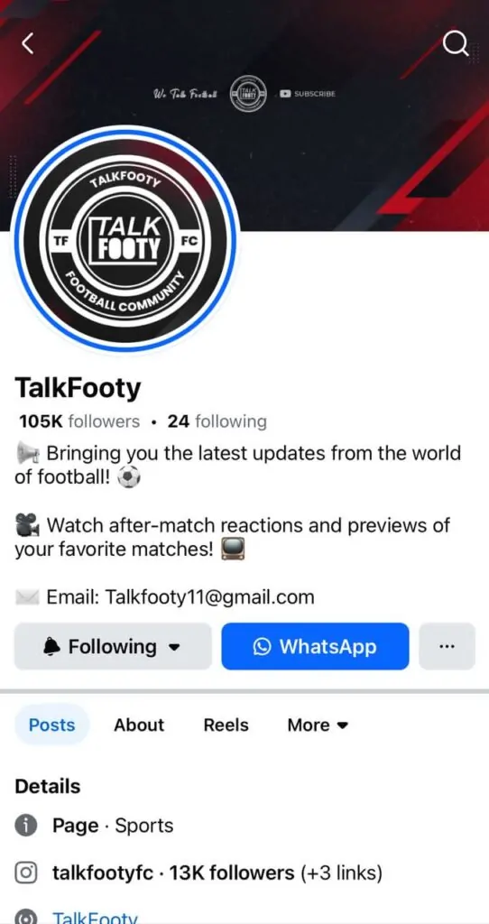 [TrendyMediaToday.com] Important Announcement: Facebook Page of Talkfooty, Has Been Hacked {file_size} {filename}