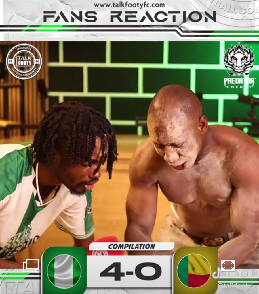 Nigeria 4 Vs Benin Republic 0 Fans Reaction – 2026 FIFA World Cup Qualification (Watch Video)